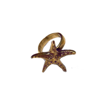 Load image into Gallery viewer, Brass Starfish Ring
