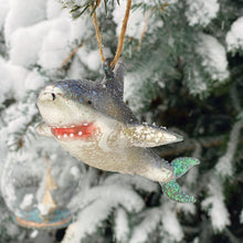 Load image into Gallery viewer, Glass Shark Ornament
