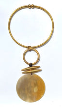 Load image into Gallery viewer, Horn &amp; Brass Statement Choker
