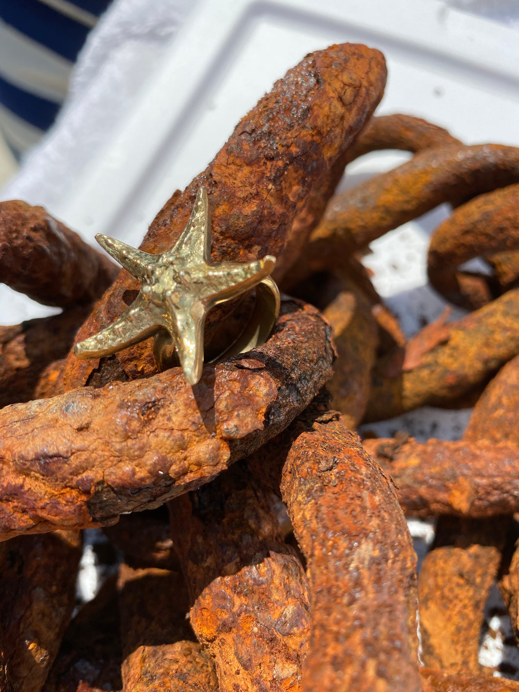 Brass Starfish Ring