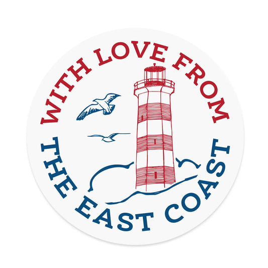 With love from the East Coast Sticker