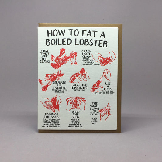 How To Eat a Lobster Card