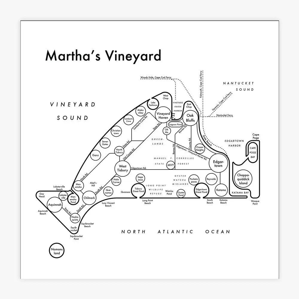 Martha's Vineyard Map