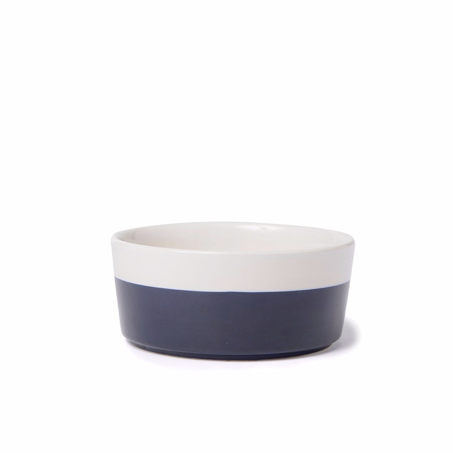 Midnight/White Dog Bowl