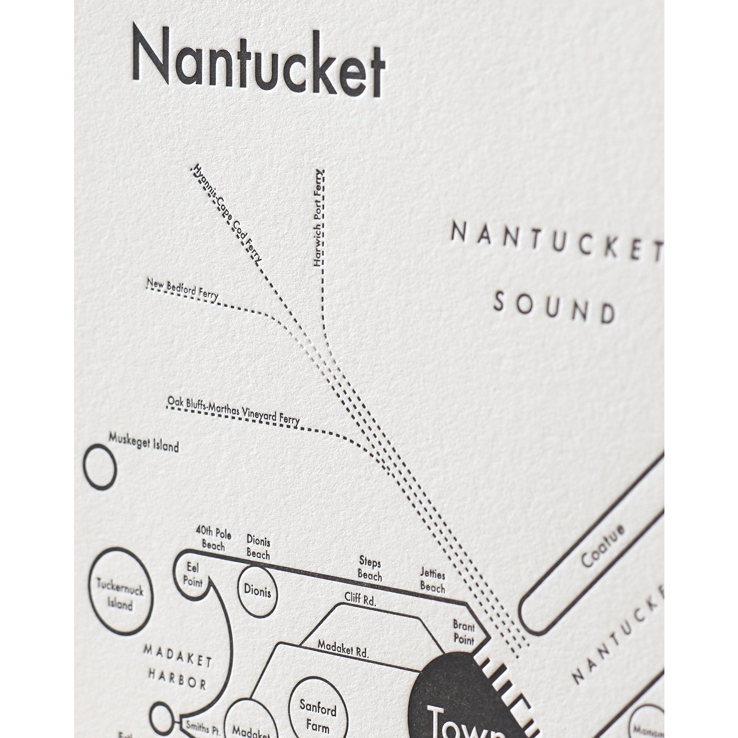 Nantucket Map Print