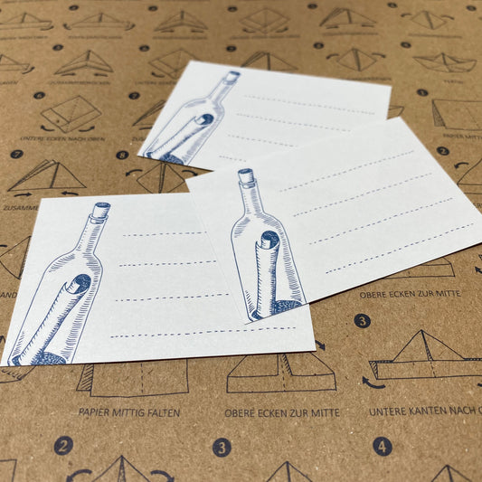 Note in a bottle stickers S/3