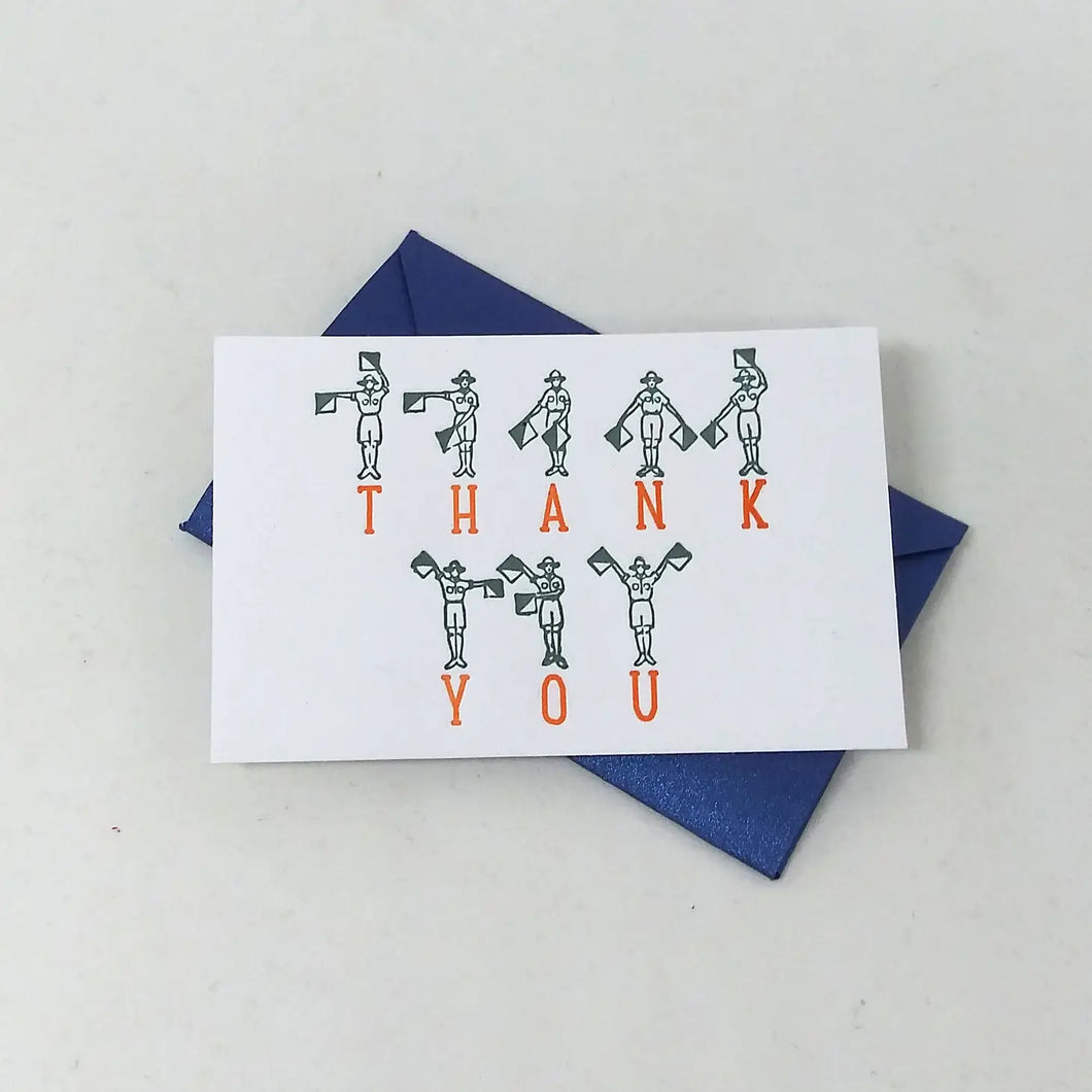 Semaphore Thank You-Mini Card